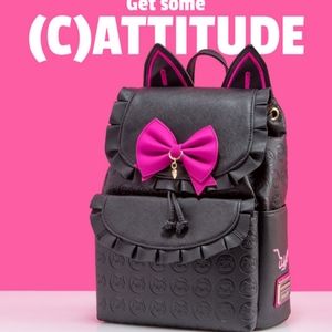 Overwatch Loungefly rare DVA Black Cat mini backpack!
